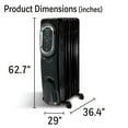 Honeywell EnergySmart OilFilled Radiator Portable Heater, HZ789, Black