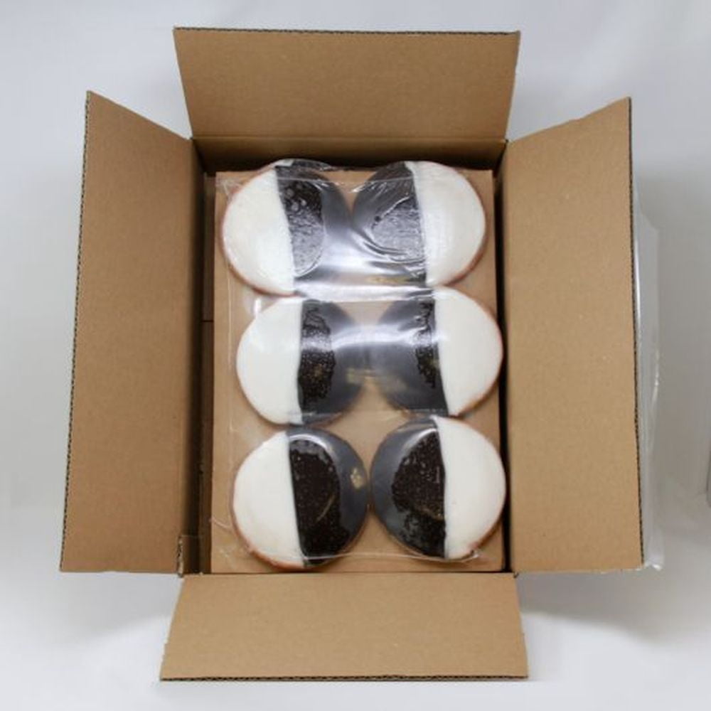Sweet Sams Black and White Cookie - 6 count per pack -- 4 packs per case