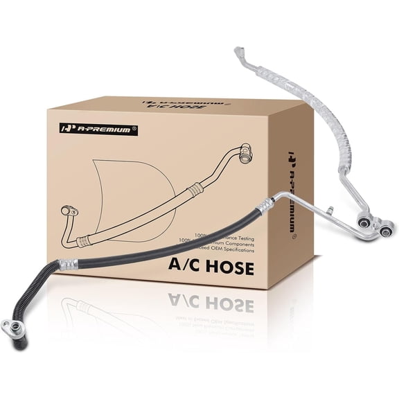 A-Premium A/C Manifold Suction and Discharge Hose Assembly Compatible with Dodge Ram 2500 3500 1998-2002 L6 5.9L Diesel