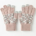 thumbnail image 2 of Woman Winter Gloves Fashion Leopard Print Thermal Gloves Texting Gloves for Work, 2 of 10