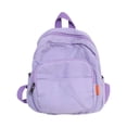 thumbnail image 1 of Minnieouse Color sólido Reemplazo Cremallera Transpirable Correa doble Estilo simple Gran capacidad Forro de poliéster escolar Mochilas Púrpura, 1 of 6