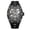 Black, variant on MEGIR Tonneau Hollow Automatic Mechanical Watch Steel Case Waterproof Male Wristwatch Silicone Strap