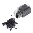 thumbnail image 1 of Extensiones de cabello en el anillo - 500PCS / Bottle Silicon Lining Micro Loop Ring Links For Feather Extensión de cabello humano (Marrón oscuro), 1 of 2