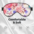 thumbnail image 3 of PAYOHTO Romantic Roses Butterfly Soft Sleep Mask Comfort Pure Silk Eye Cover for Travel Office Camping, 3 of 7