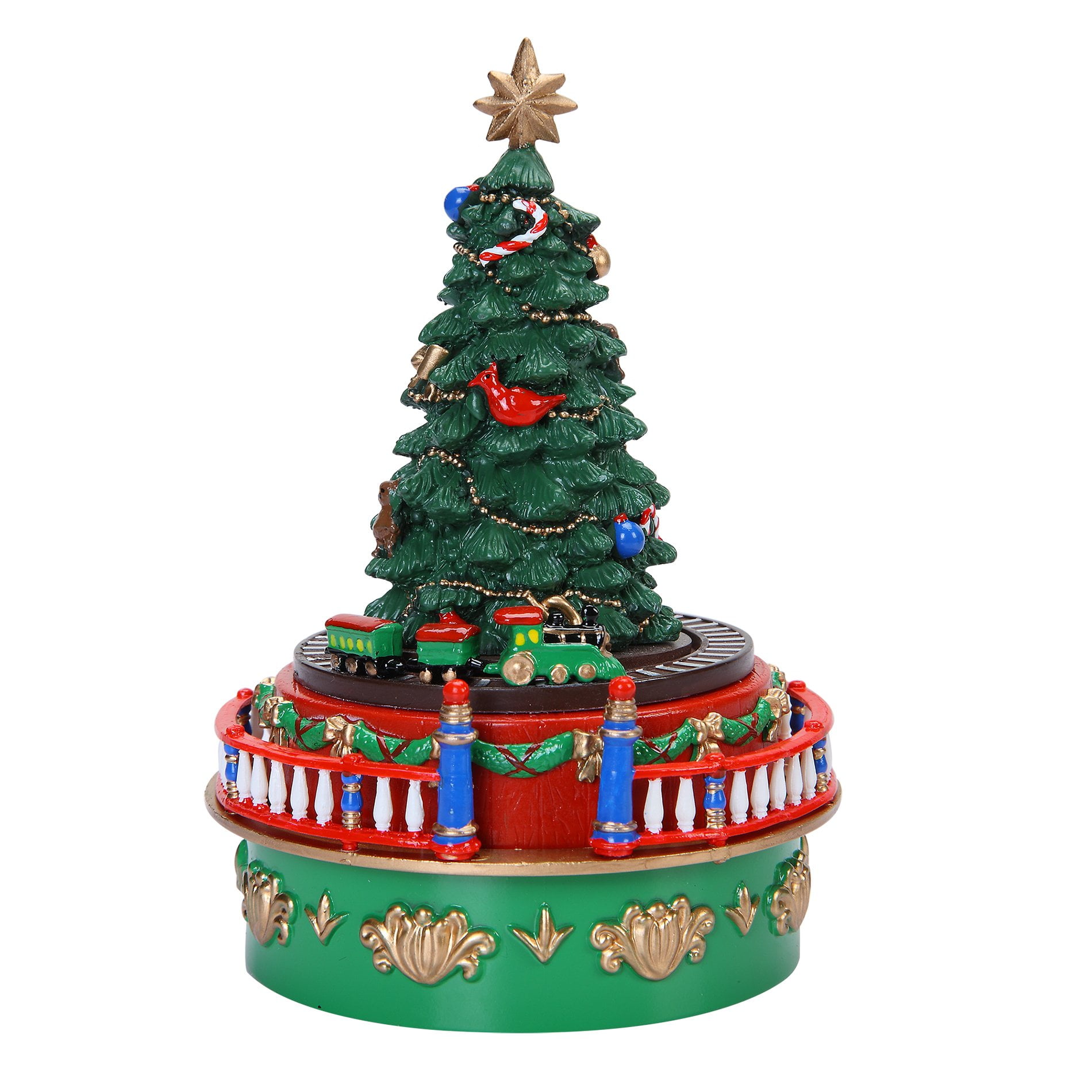 Mr. Christmas 5" Mini Tree Carnival Music Box
