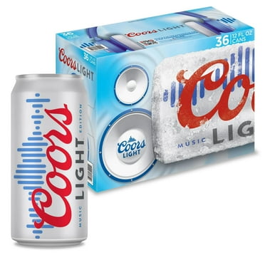 Coors Light Beer, 36 Pack, 12 fl oz Aluminum Cans, 4.2% ABV, Domestic Lager