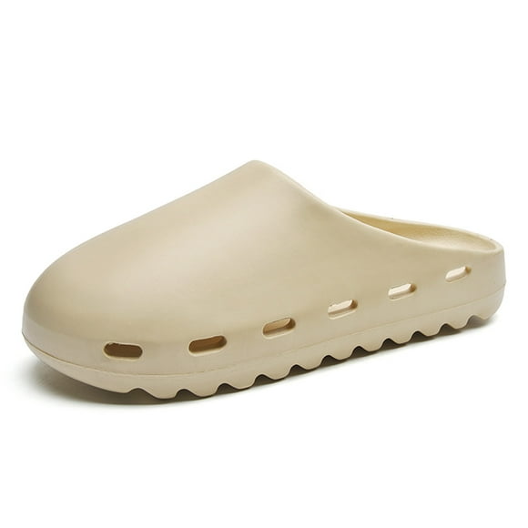 TENGTA Hommes Slides Respirant Cool Sandales de Plage Tongs Fermés-Toe Hommes Pantoufles Chaussures d'Été en Os Léger