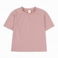 thumbnail image 6 of TOWED22 Girls Summer Outfits Casual Lounge Set Cap Sleeve T Shirt and Elastic Waist Shorts 2 Piece Clothing Sets(Pink,9-12 M), 6 of 9