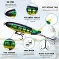 thumbnail image 2 of 5PCS Whopper Fishing Lure, Bass Popper Lure kit, Topwater Fishing Lures with Box, 2 of 7