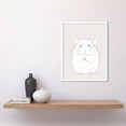 thumbnail image 2 of Cute Hamster Portrait Simple Illustration Art Print Framed Poster Wall Decor 12x16 inch, 2 of 5