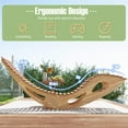 thumbnail image 6 of Topcobe Acacia Wood Patio Rocking Sun Lounger Chaise Lounge with Ergonomic Curved Seat, Modern Outdoor Furniture for Patio Backyard, Garden, 6 of 10