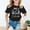 T-Black, variant on Adeawade Girl Tops Short Sleeve T Shirts Crewneck Tee Kid Summer Graphic Blouse Simple Style Summer Wear 7-8 Years Black