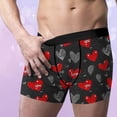 thumbnail image 4 of COSFO Men's Underwear Boxers Stretch Valentine's Day Long Leg Trunks Bulge Pouch Regular Fit Breathable Men Underwear, 4 of 7