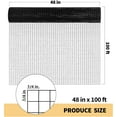 thumbnail image 2 of 2025 New Hardware Cloth 1/4 inch 48" x 100' ft 23 Gauge - Black Vinyl Coated Wire Mesh Roll Chicken Wire Fencing, Garden Wire Fence Rolls, 2 of 6