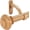 Yellow Wood Grain, variant on 72-144 Inches Curtain Rods for Window, 1 Inch Diameter Drapery Rod with Resin Finials, Ideal Adjustable Heavy Duty Single Curtains Rod for Bedroom, Living Room Decoration, Matte Silver
