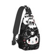 thumbnail image 2 of Kuromi Sling Bag Crossbody Sling Backpack Chest Bag Daypack Purses Shoulder Bag For Women Men Travel Hiking, 2 of 7