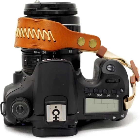 Camera Wrist Strap,Vintage Leather Camera Hand Strap for DSLR SLR Mirrorless,Camera Strap Leather Hand Wrist Grip（Brown）