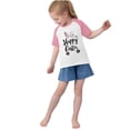 thumbnail image 4 of RXIRUCGD 2025 Vêtements d'Été pour Enfants Tout-Petits Garçons Filles Mode Mignon Col Rond Imprimé Manches Courtes Haut, 4 of 6