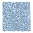 thumbnail image 2 of Ambesonne Summer Shower Curtain, Pastel Flowers and Bees Art, 69"Wx70"L, Blue Coral and Beige, 2 of 4
