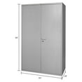 thumbnail image 6 of Global Industrial All-Welded Heavy Duty Storage Cabinet, 16 Gauge, 60"Wx24"Dx84"H, Gray, 6 of 6