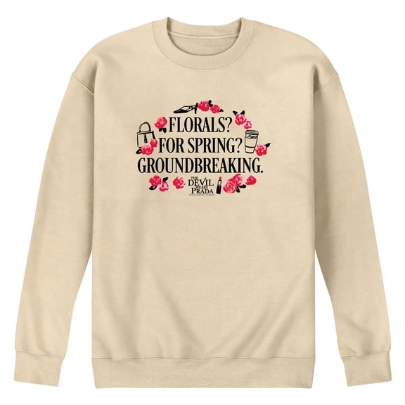 The Devil Wears Prada - Florals For Spring - Men's Crew Fleece Sweatshirt