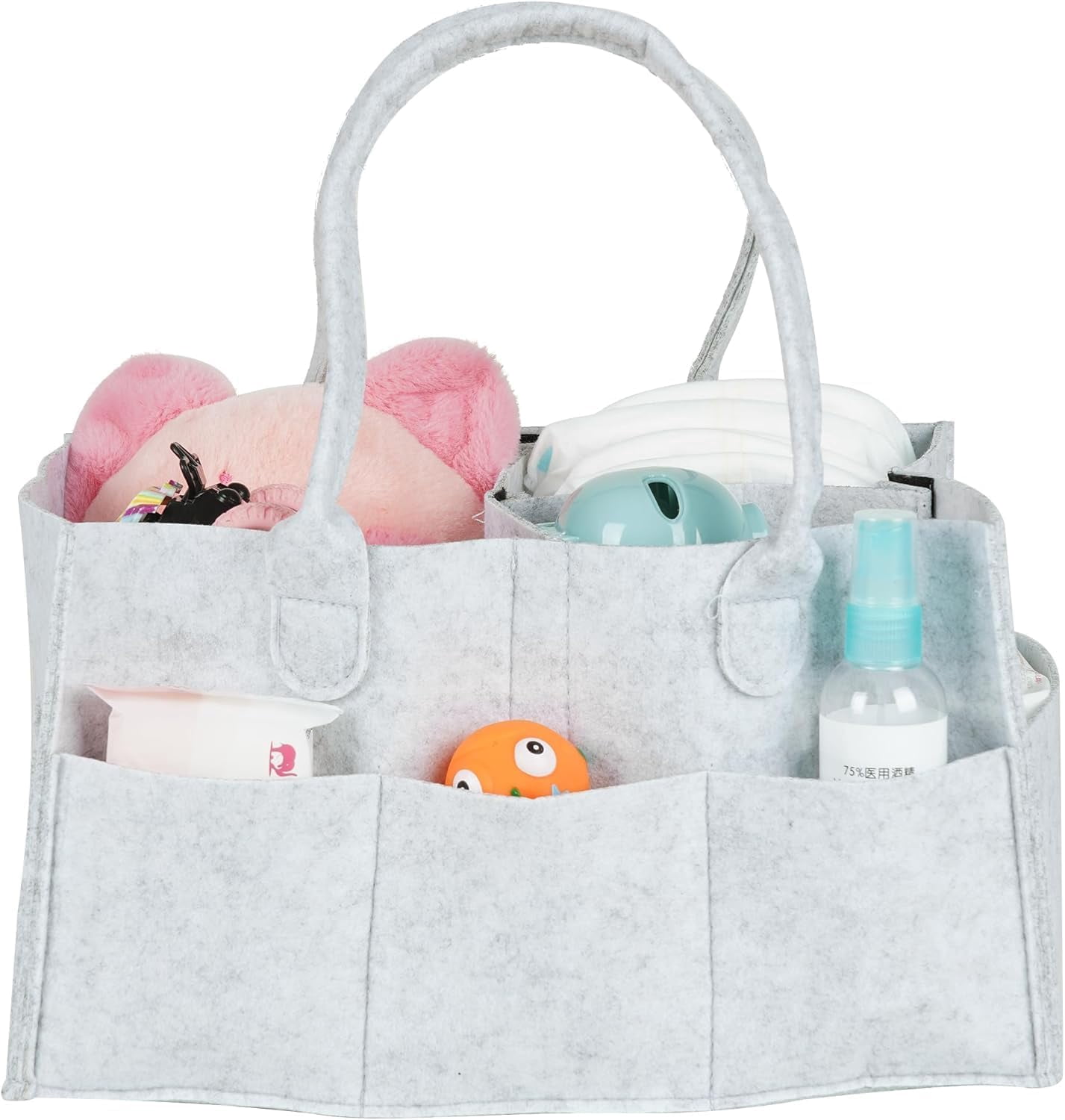 Artemisa - Baby Diaper Caddy Organizer - Includes Changing Mat - Changing table organizer - Baby Baskets for Newborn - Car Diaper Caddy Organizer - Baby Organizer for nursery (Gray)