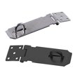thumbnail image 2 of Office Door Lock Hasp Replacement Storage Box Security Cabinet Drawer Stainless Steel Doors Latch Padlock Clamp Hardware Spare Parts Silver, 2 of 6
