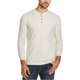 thumbnail image 2 of Camiseta henley Weatherproof de jersey cepillado resistente a la intemperie para hombre beige extragrande, 2 of 2
