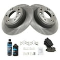 thumbnail image 2 of TRQ Rear Ceramic Brake Pad & Rotor Kit w/Chemicals for Acura RL TL Cl CR-V BKA16793, 2 of 6