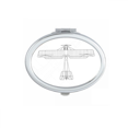 thumbnail image 1 of Aircraft Line Fight Mirror Oval Portable Hand Pocket Makeup, 1 of 3