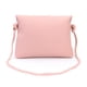 thumbnail image 2 of Bolso de hombro con colgante de ciervo de color puro simple, bolso cruzado para mujer (rosa), 2 of 6