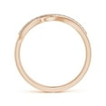 thumbnail image 2 of ANGARA Natural Diamond Swirl Bypass Ring in 14K Rose Gold for Women (Size-1.3mm | Color-K | Clarity-I3) | April Birthstone, Birthday, Anniversary, Jewelry Gift for Women | Natural Diamond Ring, 2 of 9