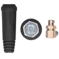thumbnail image 2 of 2 paquetes de conector de cable de soldadura de enchufe de acoplamiento rápido Herramientas eléctricas de hardware DJK 10‑25 Negro, 2 of 9