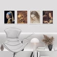 thumbnail image 5 of PixonSign Framed Wall Art Paul Gauguin Tahitian Women Collection Posters, Set of 4 Post-Impressionist Portraits Illustrations Wall Decor, Adhesive Canvas Prints for Home Decor - 8"x10" White, 5 of 5