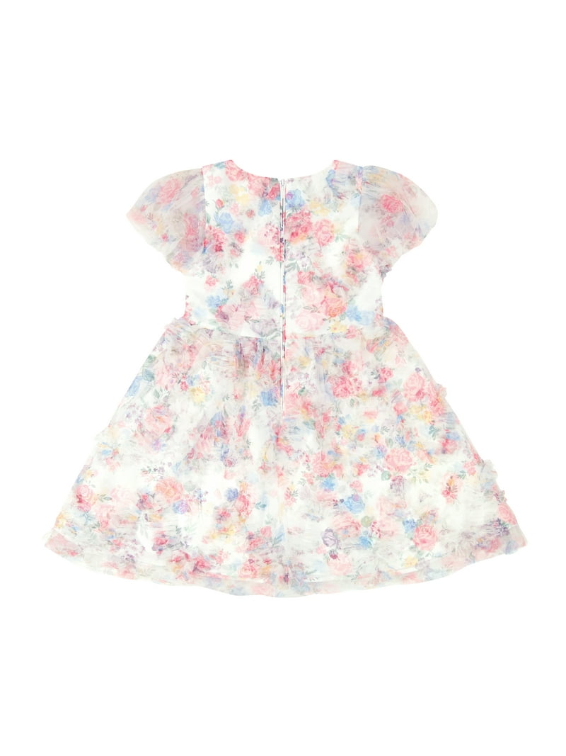 Kensie Girl Short Sleeve Allover Printed Ruffle Dress, Sizes 4-16 - Walmart.com Kensie Girl Short Sleeve Allover Printed Ruffle Dress, Sizes 4-16 - Walmart.com