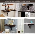 thumbnail image 6 of Giantex Folding Table Laptop Desk, Space Saving Hanging Table for Study, Bedroom, Bathroom or Balcony, 6 of 7