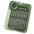 thumbnail image 3 of Kitchen Cupboard for Chopsticks and Tableware Storage Made of Plastic Green Large Capacity, 3 of 3