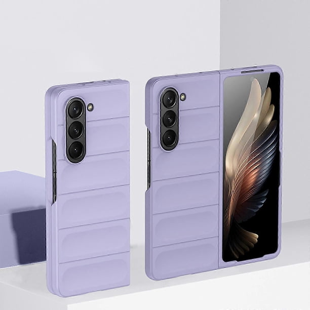 Galaxy Z Fold 5 Case, Silicone Gel Rubber Bumper Slim Hard PC Thin Shockproof Protective Phone Case for Samsung Galaxy Z Fold 5