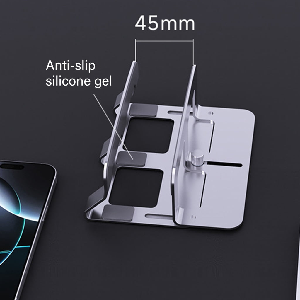 WINDLAND Space Efficient Aluminum Laptop Stand With Adjustable 14mm 45mm Thickness Compatibility