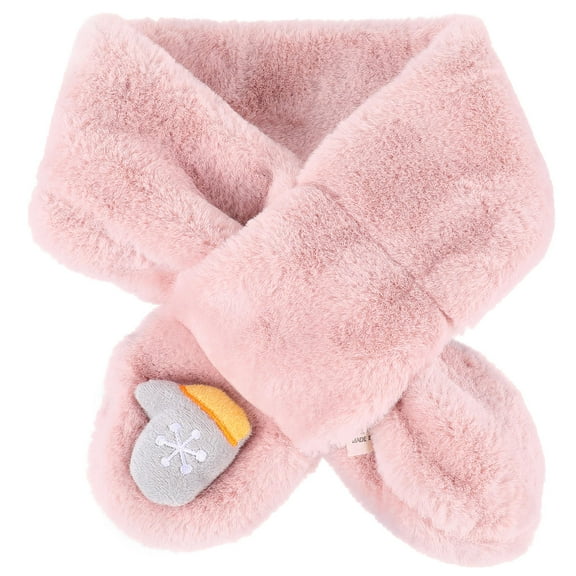 SILENRADAWN Kids Plush Scarf, Soft and Warm Winter Accessory, Cozy 7.9x2.9in Stylish Neck Warmer for Children