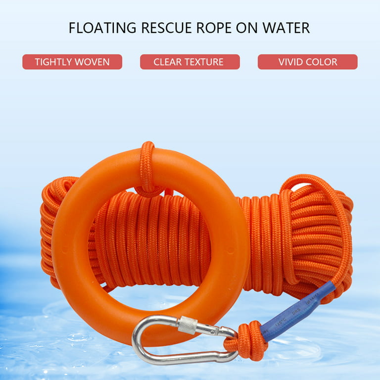 Buoyant Throw Rope Non-slip Safety Life Saving Rope for Swimming Boating  Fishing