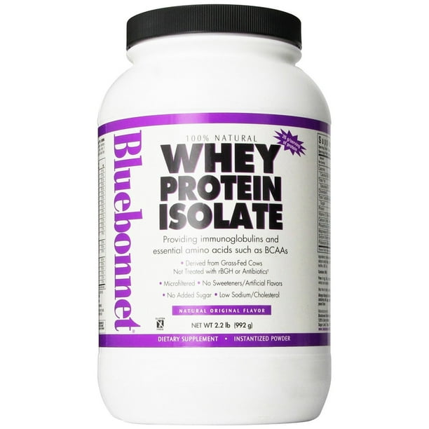 100 Natural Whey Protein Isolate Powder Original Flavor 2.2
