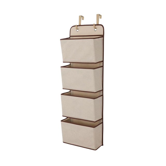 Bolsa de namiento para colgar en la pared, organizador sobre la puerta bolsillos, estantes de namiento multifunción, bolsa de Amarillo Soledad Organizador de almacenamiento