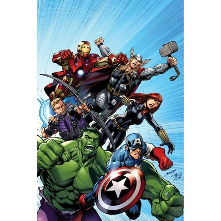 Avengers Assemble No1 Cover Captain America Hulk Black