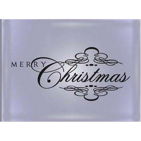 Decal ~ Christmas Decal ~ MERRY CHRISTMAS #3 ~ WALL OR WINDOW DECAL, 10" x 20"