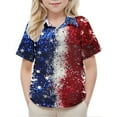 thumbnail image 4 of ZACPNCV Boys USA T Shirt Kids Patriotic Flag July 4th T-Shirt Independence Day Clothes Multicolor 10-11 Years, 4 of 9
