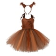 thumbnail image 2 of Tachiuwa Robe Cosplay Écureuil pour Filles Jupe Tutu pour Événements de Rôle avec Bandeau Taille P, 2 of 9