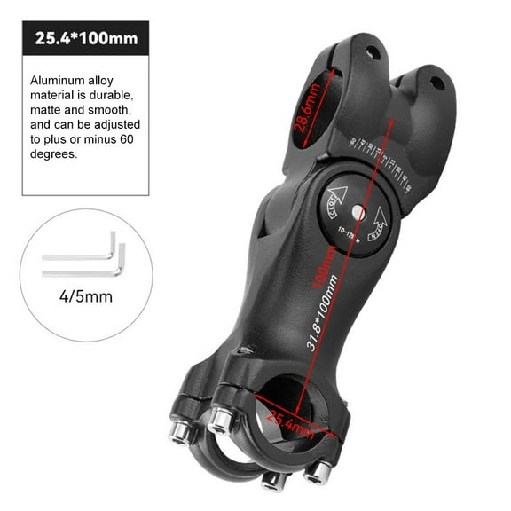 Lylong Aluminum Alloy Height Increase Ultra Light Forged Riser Bike Stems Parts 1Pc Mountain Bike Adjustable Stem 25.4X100/31.8X85Mm