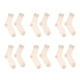 thumbnail image 5 of mujeres calcetines casuales 6 Pares De Calcetines Casuales Transpirables Para Mujer Elásticos Florales Con Volantes De Encaje Caqui Caqui Magideal mujeres calcetines casuales, 5 of 7