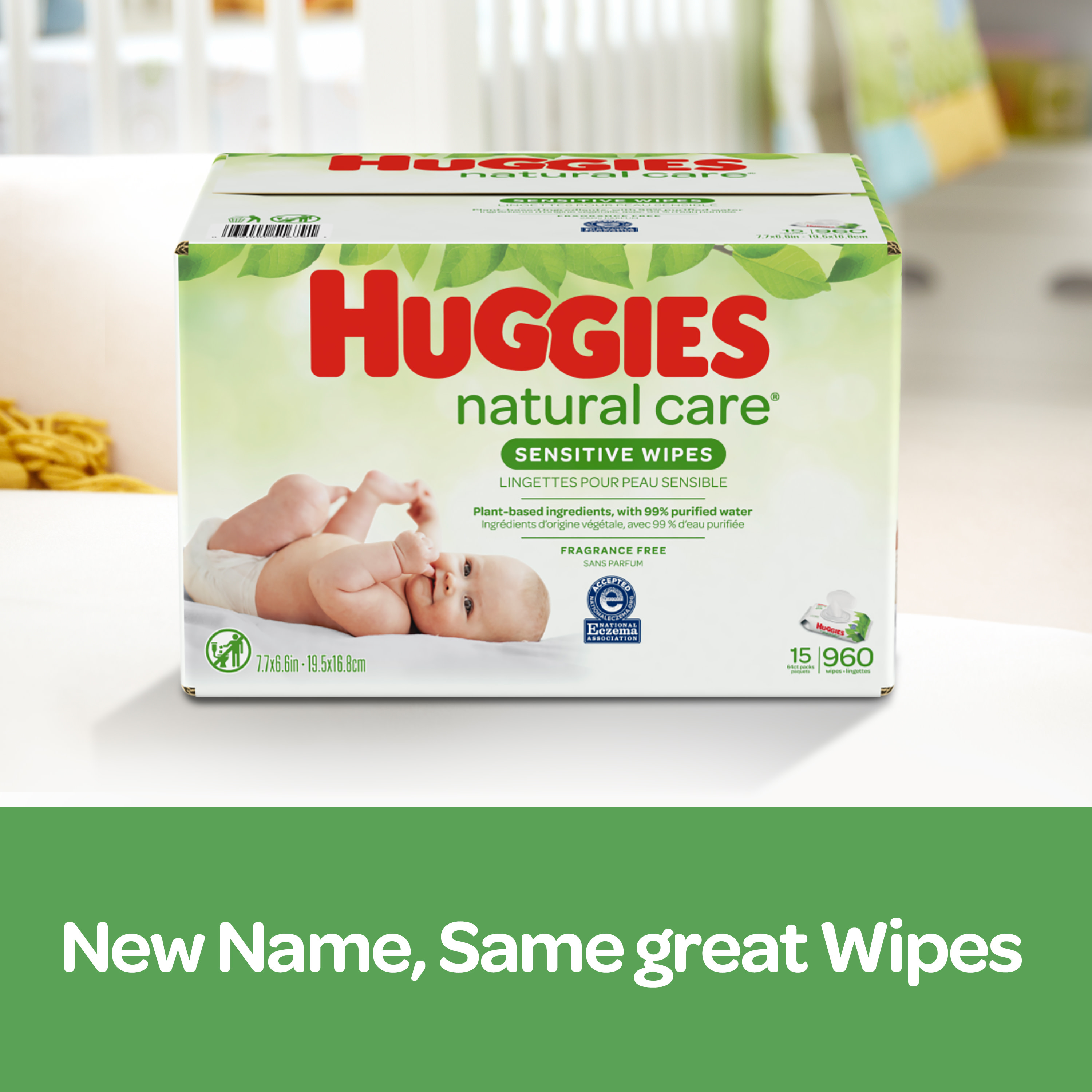 Huggies Natural Care Wipes - 64/Tub, 4 Tubs/Case - image 3 of 9